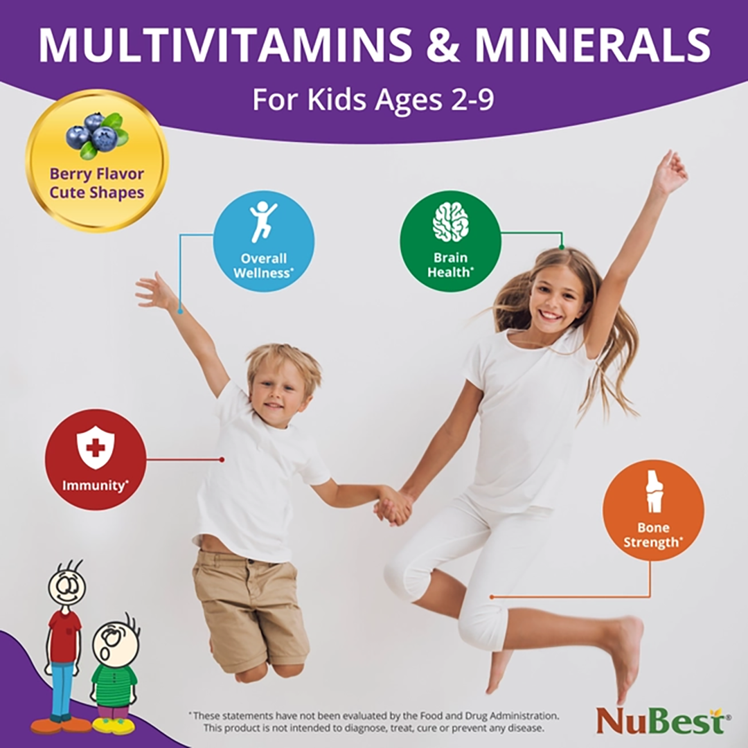 NuBest, Tall Kids (2-9) – Multivitamins for Growth & Development 2-9